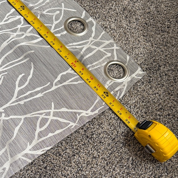 Gray Patterned Curtain - Picture 7 of 11
